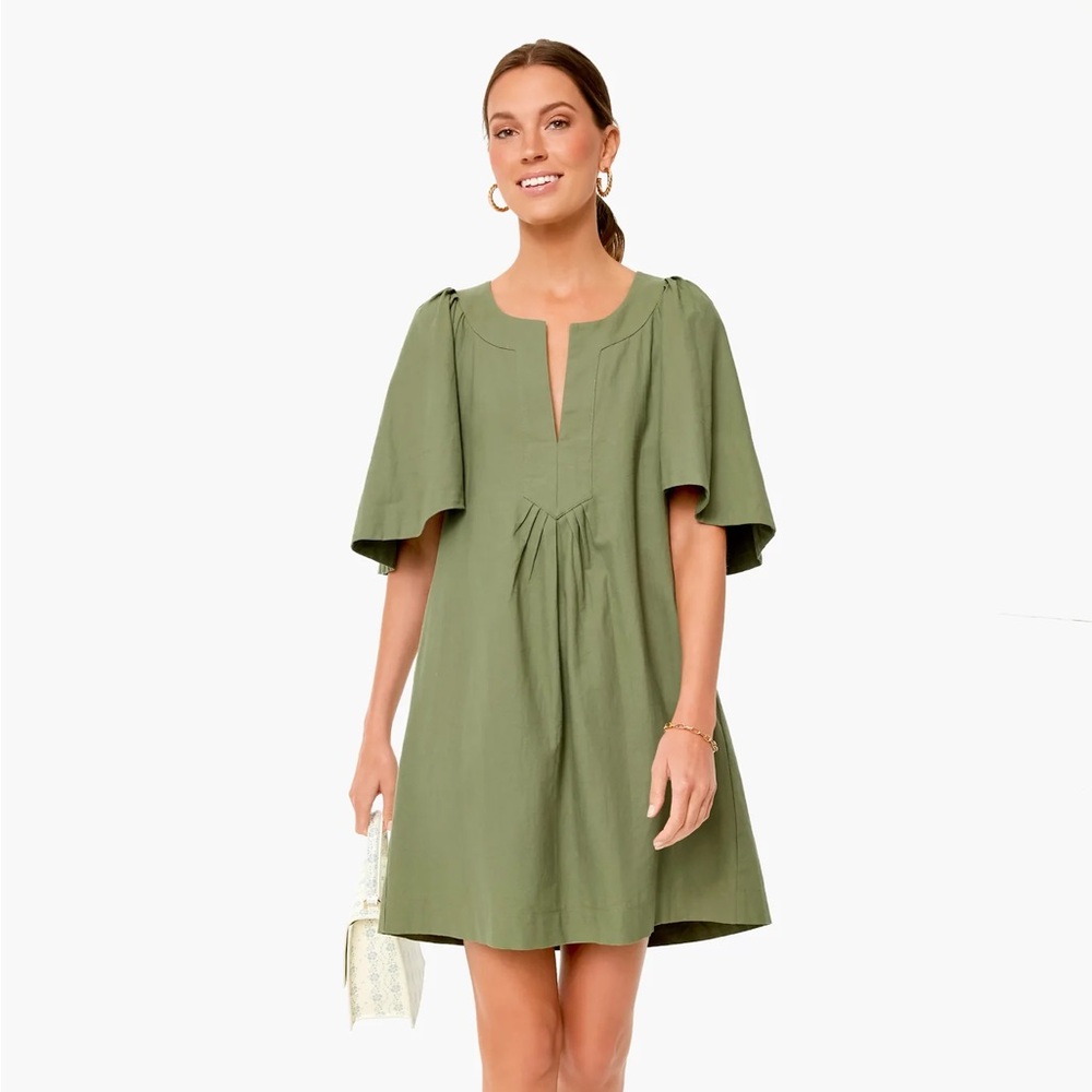 Sage Green Finley Flitter Sleeve Dress Pomander Place